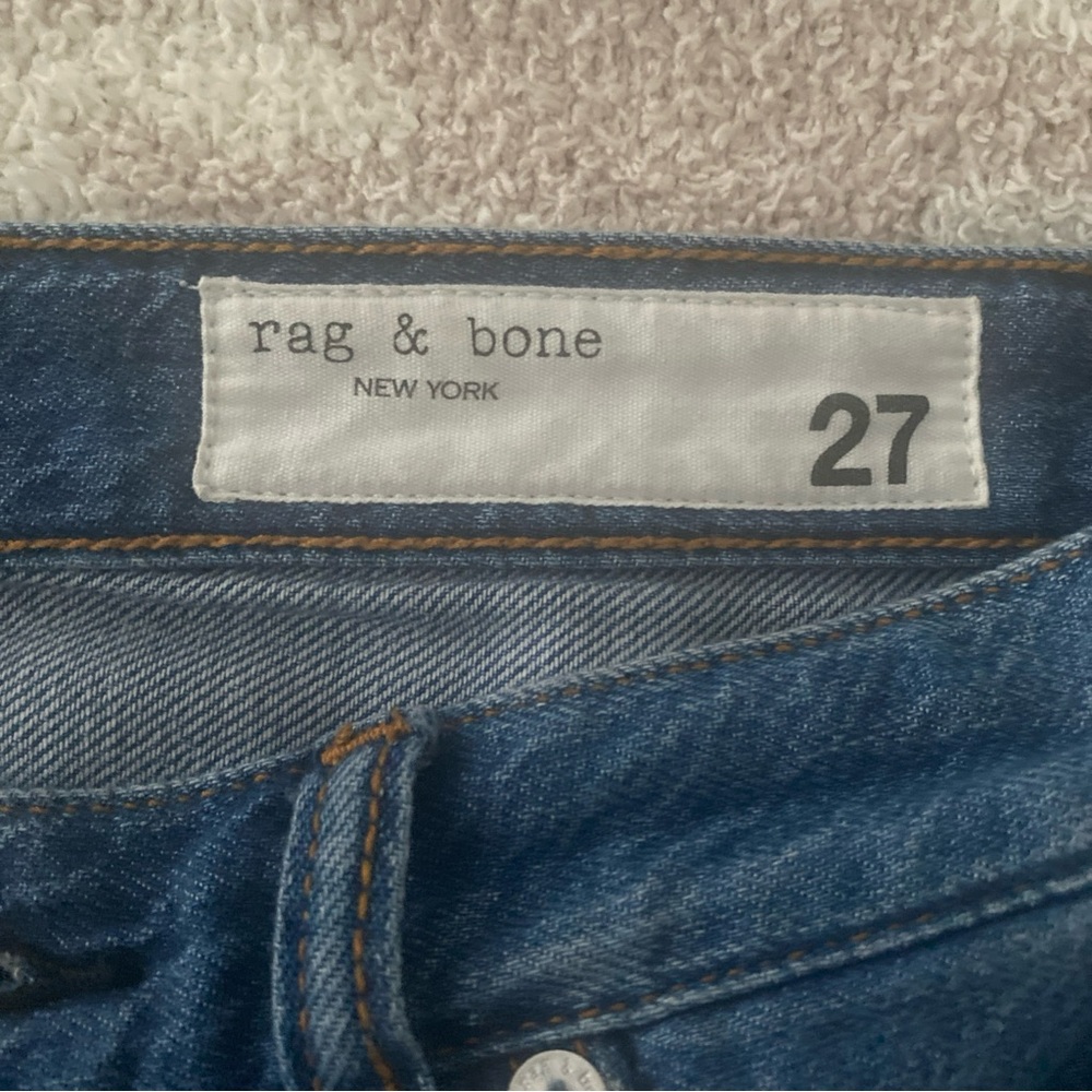 Rag & Bone Indigo Denim Jeans Sofia featherweight wide leg